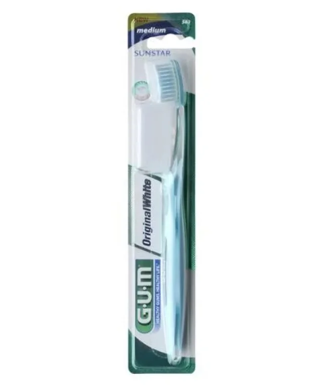 GUM ORIGINAL WHITE SPAZZOLINO ANTIMACCHIA SETOLE MEDIE