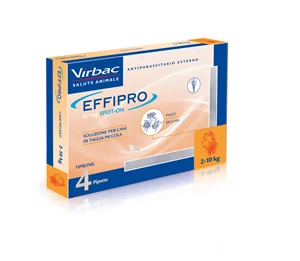 EFFIPRO SPOTON CANE 4 PIPETTE 2 A 10 KG