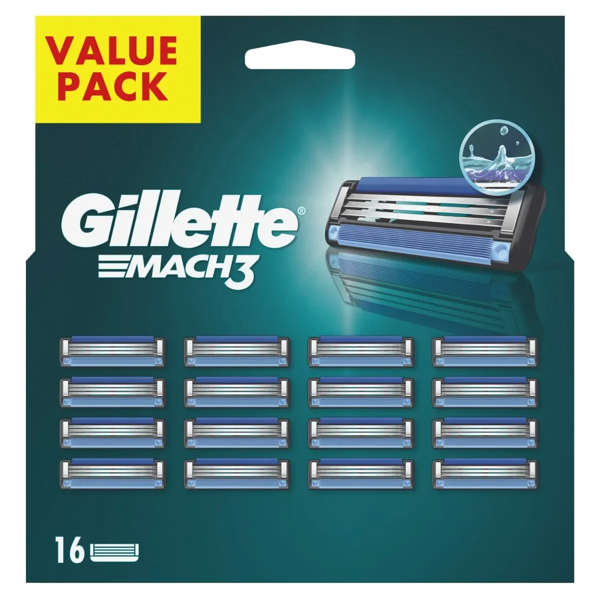 Gillette Mach3 Refill Men 16 Pezzi Lamette di ricambio