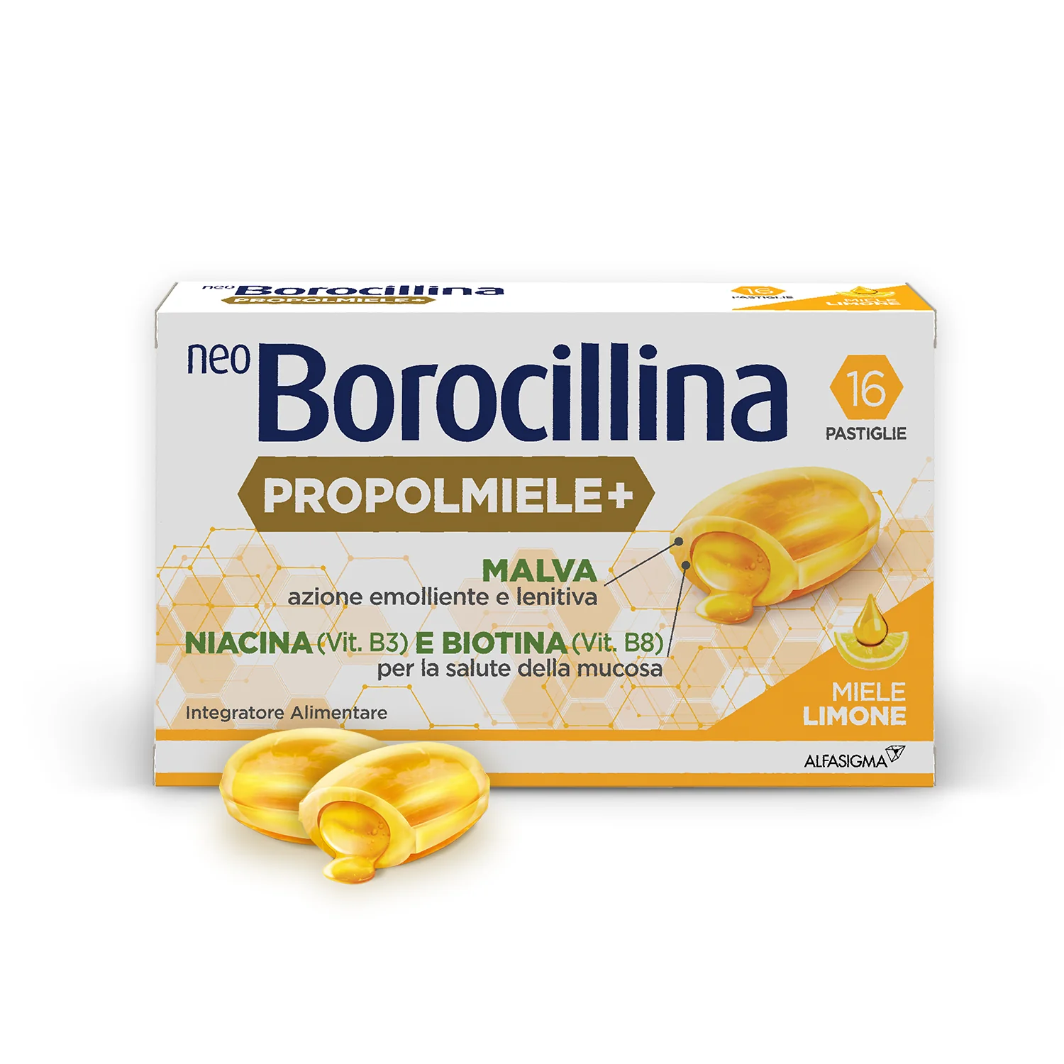 NEOBOROCILLINA PROPOLMIELE + LIMONE