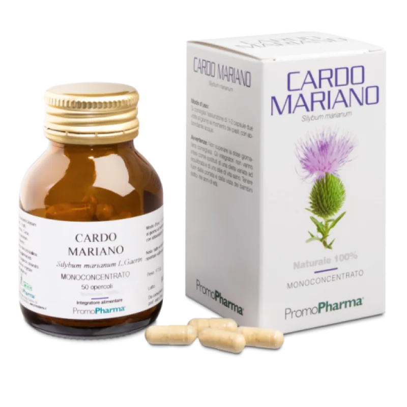 PromoPharma Cardo Mariano 50 Capsule Naturale al 100%