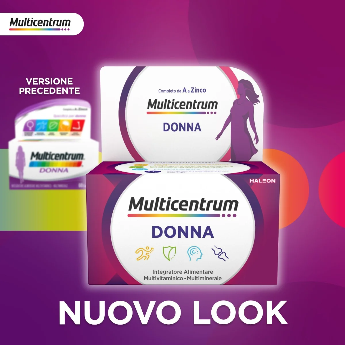 Multicentrum Donna New 30 compresse Integratore Multivitaminico Donna