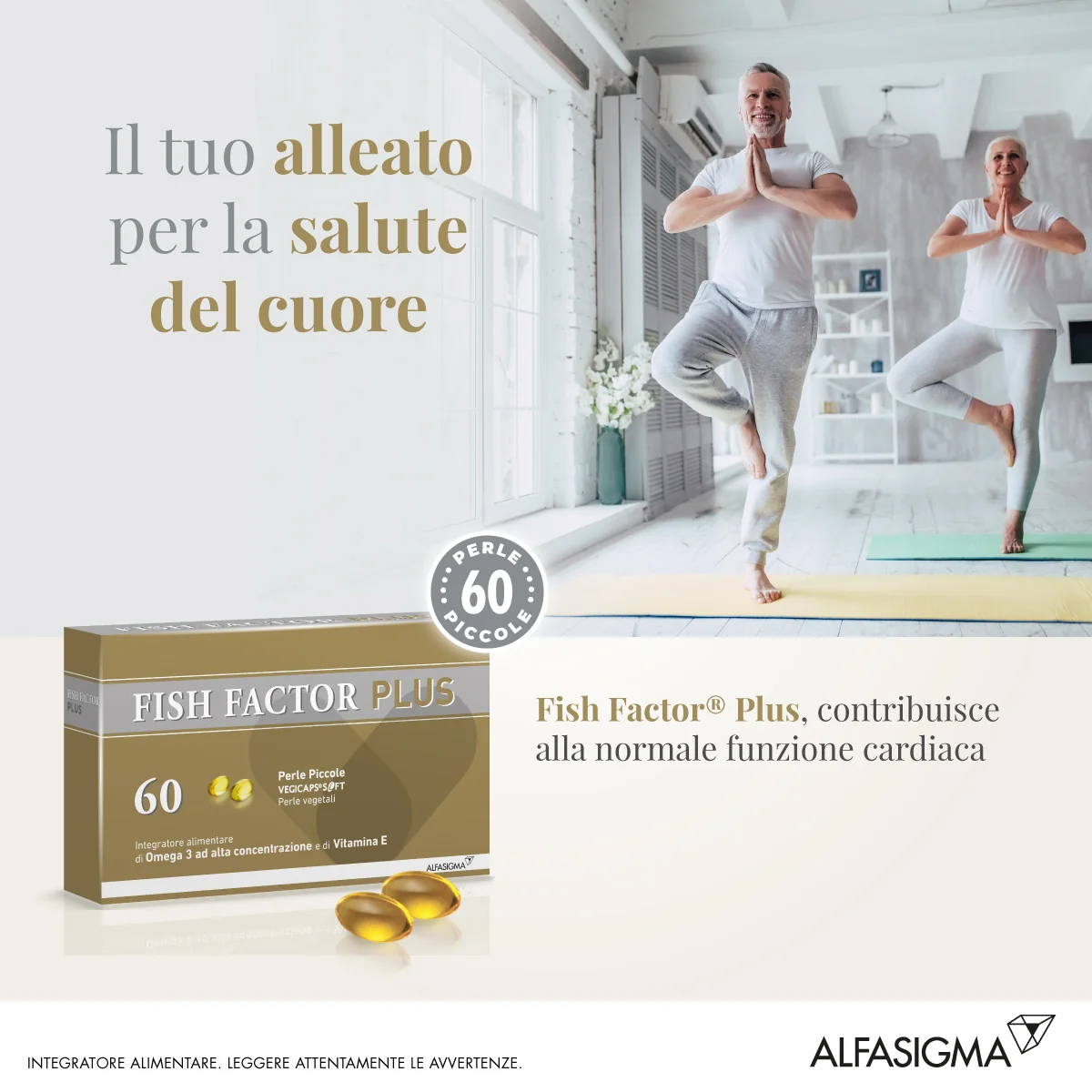 Fish Factor Plus 60 Perle Piccole Metabolismo dei Lipidi