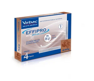 EFFIPRO SPOTON CANE 4 PIPETTE 40 A 60 KG