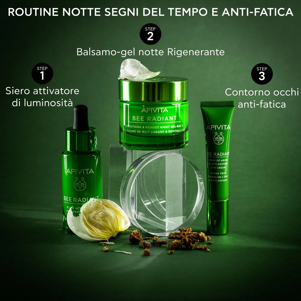 Apivita Bee Radiant Peony Serum 30 Ml Attivatore Luminosità e Anti-Fatica