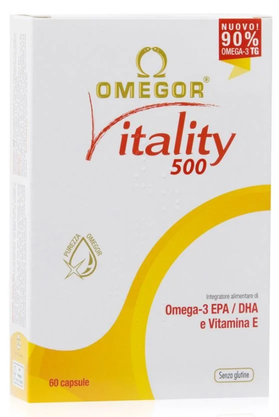 OMEGOR VITALITY 500 INTEGRATORE OMEGA3 EPA DHA 60 PERLE