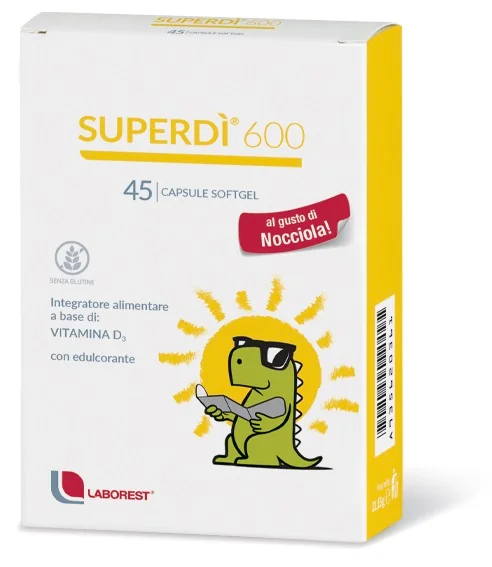 SUPERDÌ 600 INTEGRATORE VITAMINA D BAMBINI 45 CAPSULE