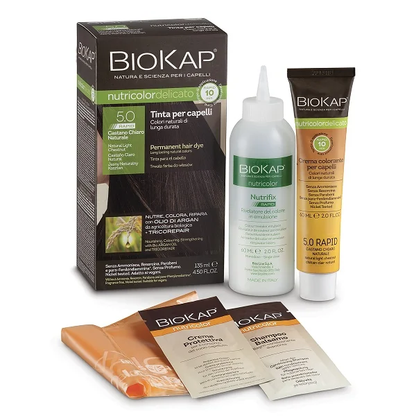 BIOKAP NUTRICOLOR DELICATO RAPID 5 CASTANO CHIARO NATURALE