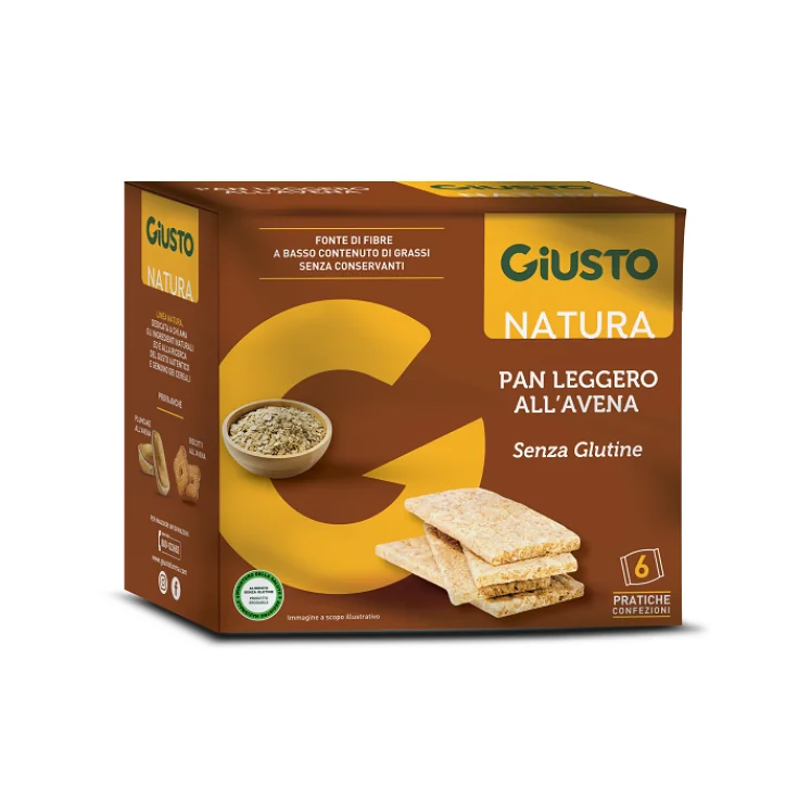 GIUSTO SENZA GLUTINE PANLEGGERO ALL'AVENA 6 CONFEZIONI DA 25G