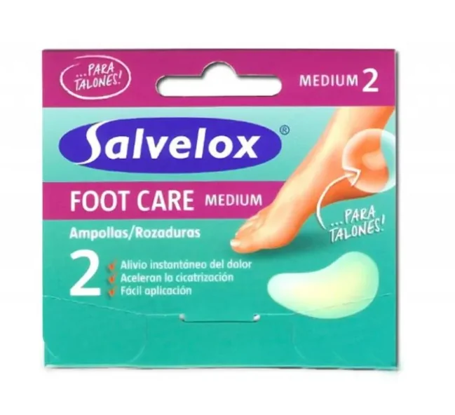 SALVELOX FOOT CARE BLISTER MEDIUM CEROTTI PER TALLONI 2 PEZZI