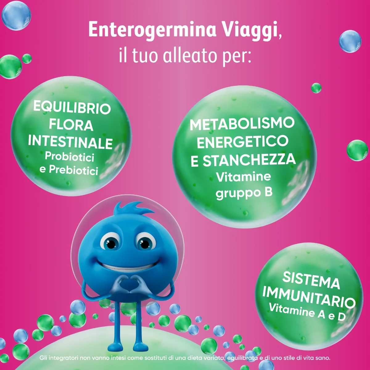 Enterogermina Viaggi Integratore Fermenti Lattici 12 Bustine 