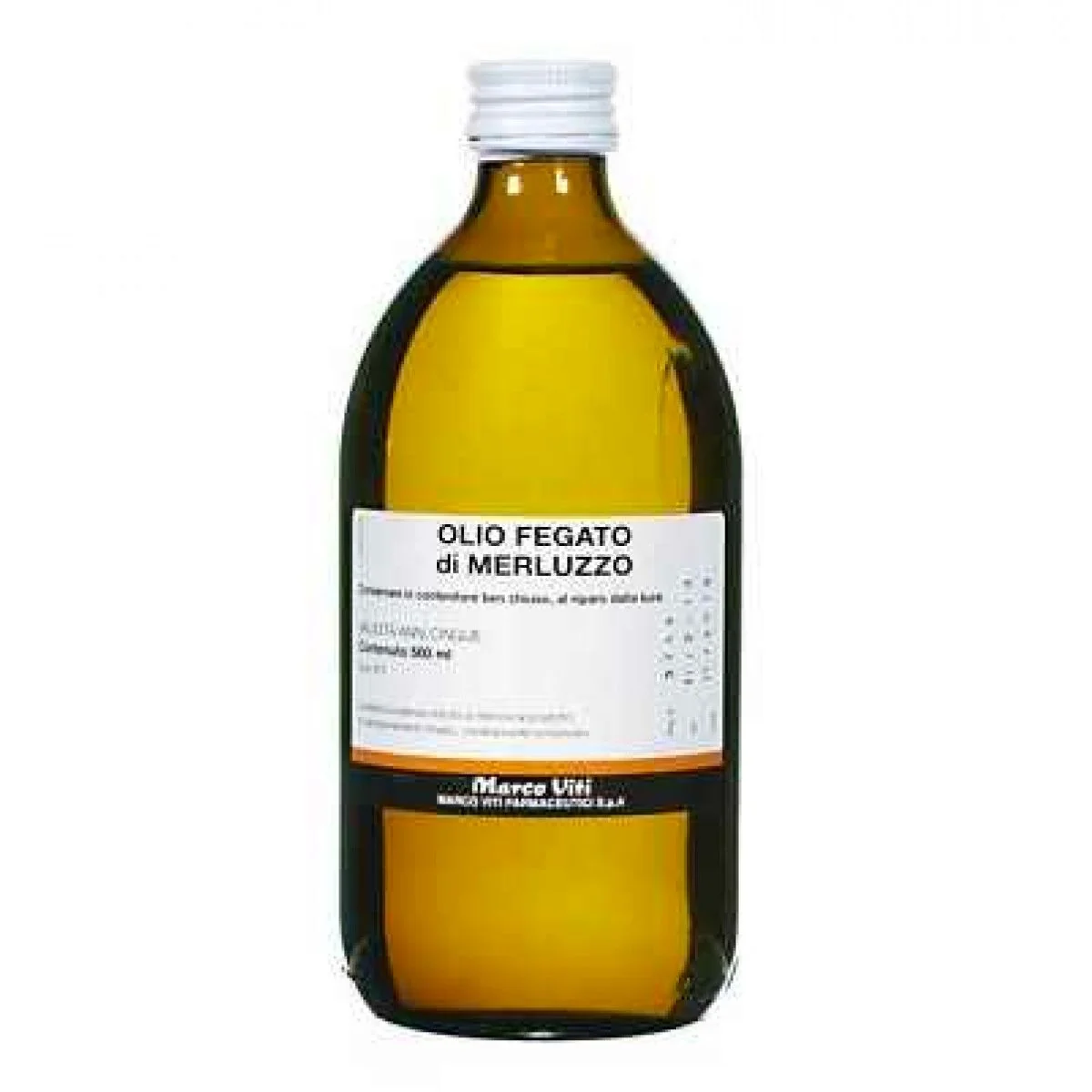 OLIO DI FEGATO DI MERLUZZO FARMACOPEA UFFICIALE 500 ML