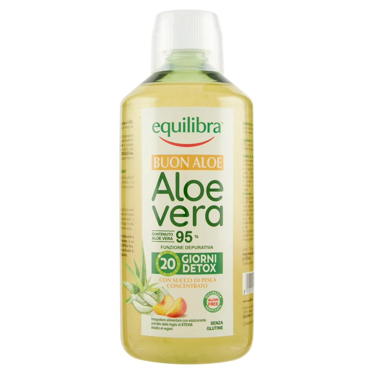 EQUILIBRA BUON ALOE VERA 95% CON SUCCO DI PESCA 1L