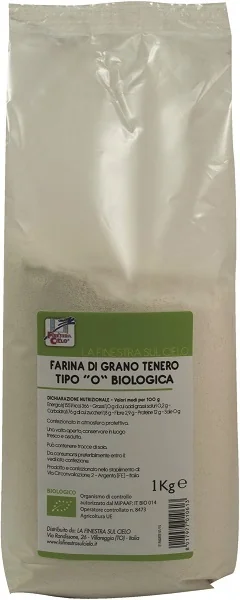 LA FINESTRA SUL CIELO FARINA GRANO TENERO TIPO 0 BIO 1 KG