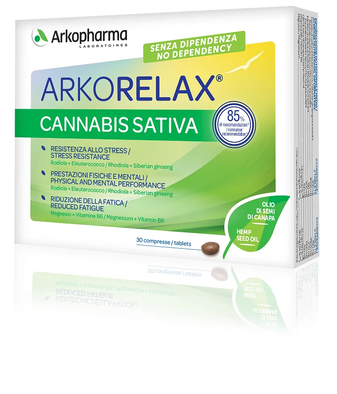 ARKOPHARMA ARKORELAX CANNABIS SATIVA 30 COMPRESSE