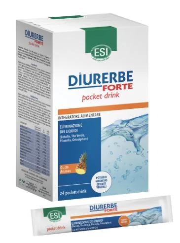 ESI DIURERBE FORTE INTEGRATORE DIURETICO ANANAS 24 POCKET DRINK