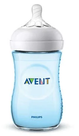 AVENT BIB NAT PP AZZ 330ML