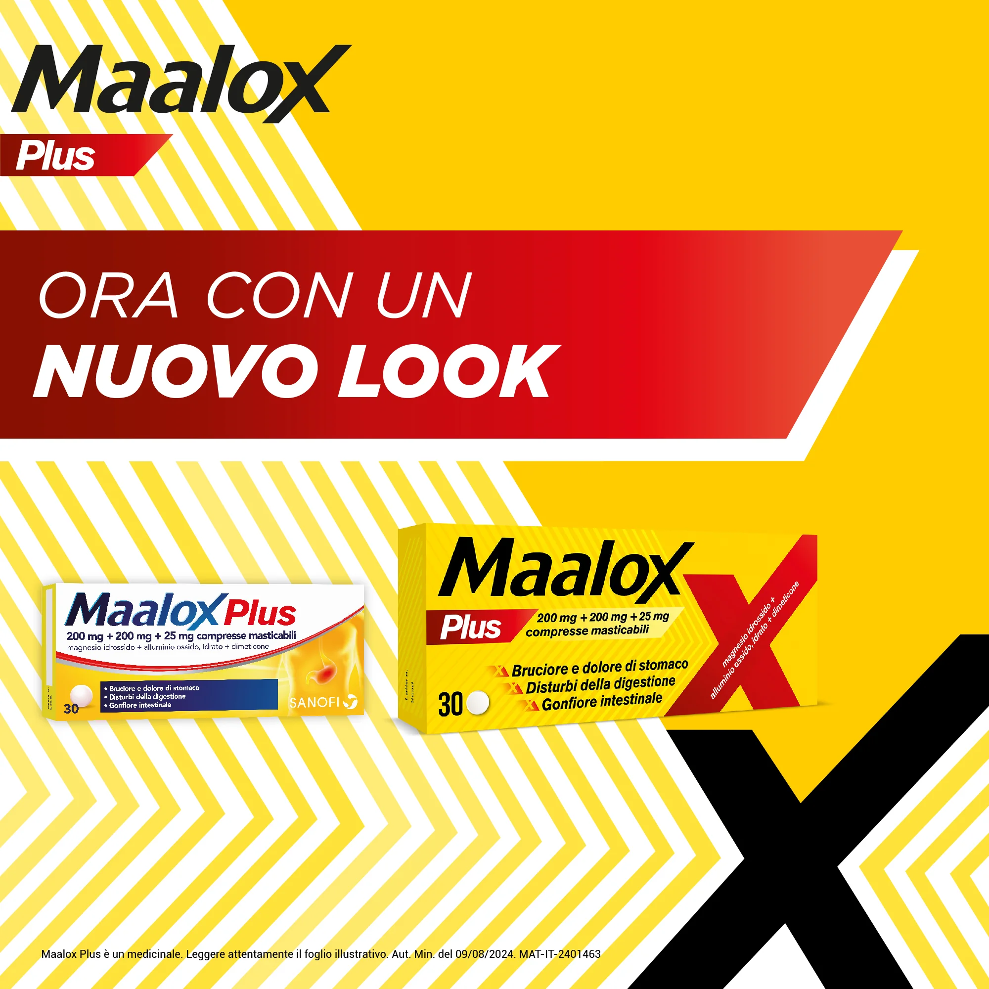 Maalox Plus 30 Compresse Masticabili Antiacido Antigonfiore