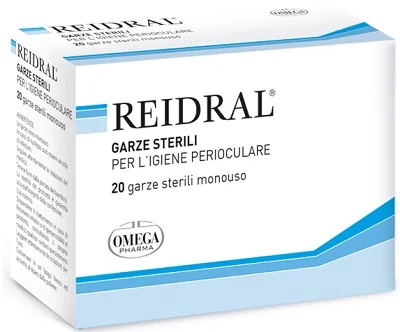 REIDRAL GARZE STERILI PER IGIENE OCULARE 20 PEZZI