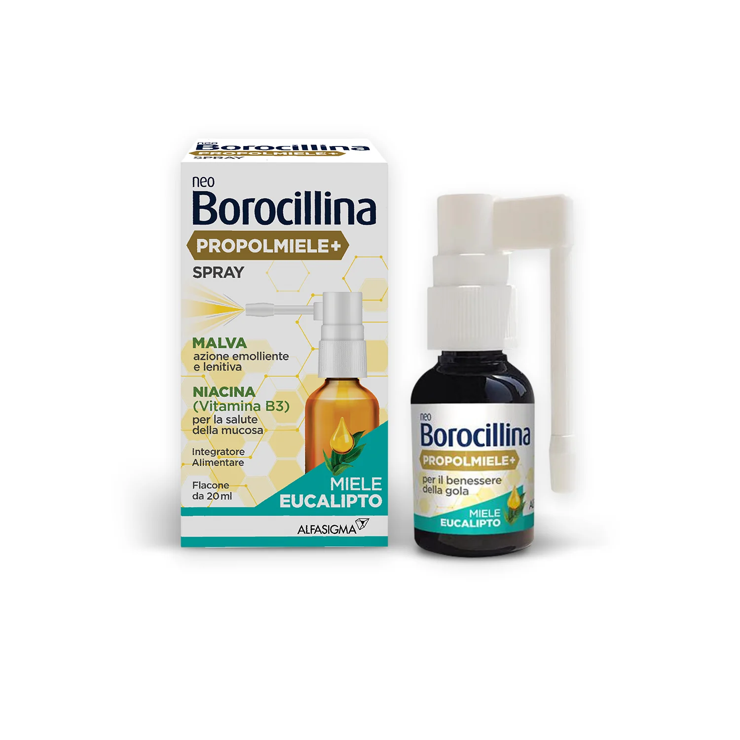 NEOBOROCILLINA PROPOLMIELE+ SPRAY MIELE EUCALIPTO 20 ML