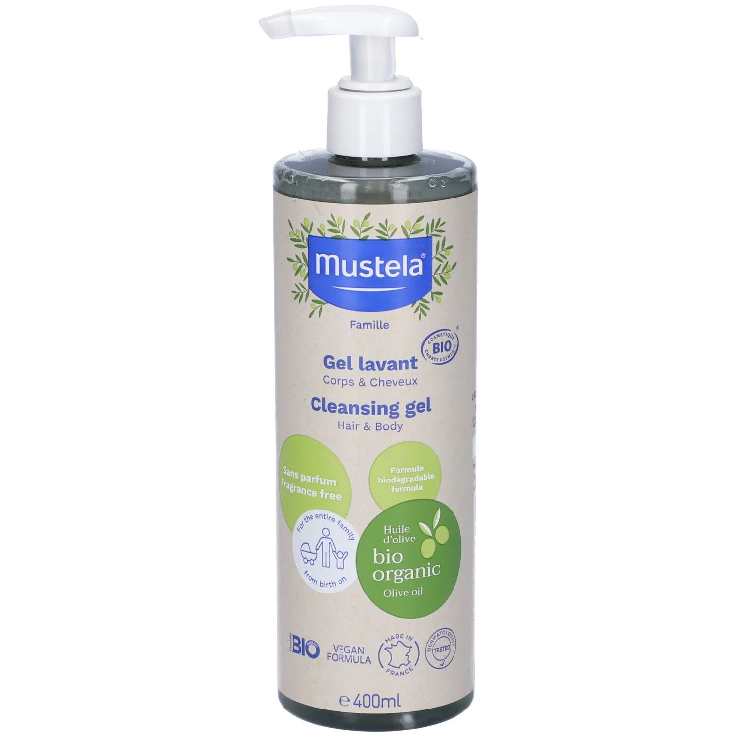 MUSTELA GEL DETERGENTE BIO 400 ML