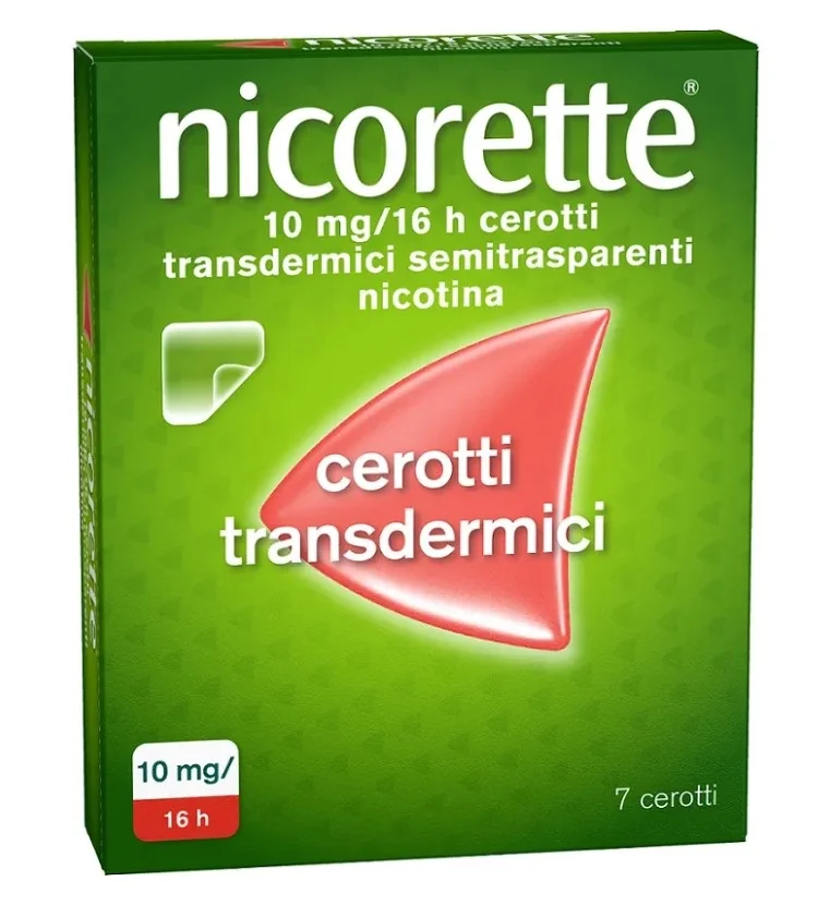 NICORETTE 7 CEROTTI TRANSDERMICI 10 MG SMETTERE DI FUMARE