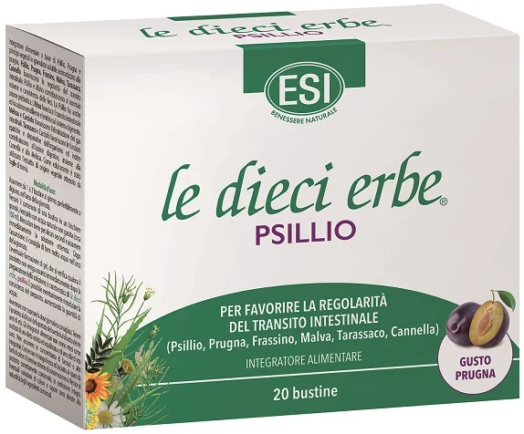 ESI LE DIECI ERBE PSILLIO INTEGRATORE PER LA REGOLARITÀ  INTESTINALE 20 BUSTINE