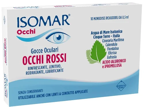 ISOMAR GOCCE OCULARI PER OCCHI ROSSI 10X0,5 ML