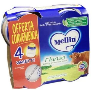 MELLIN OMOGENEIZZATO DI MANZO 4 X 80 G