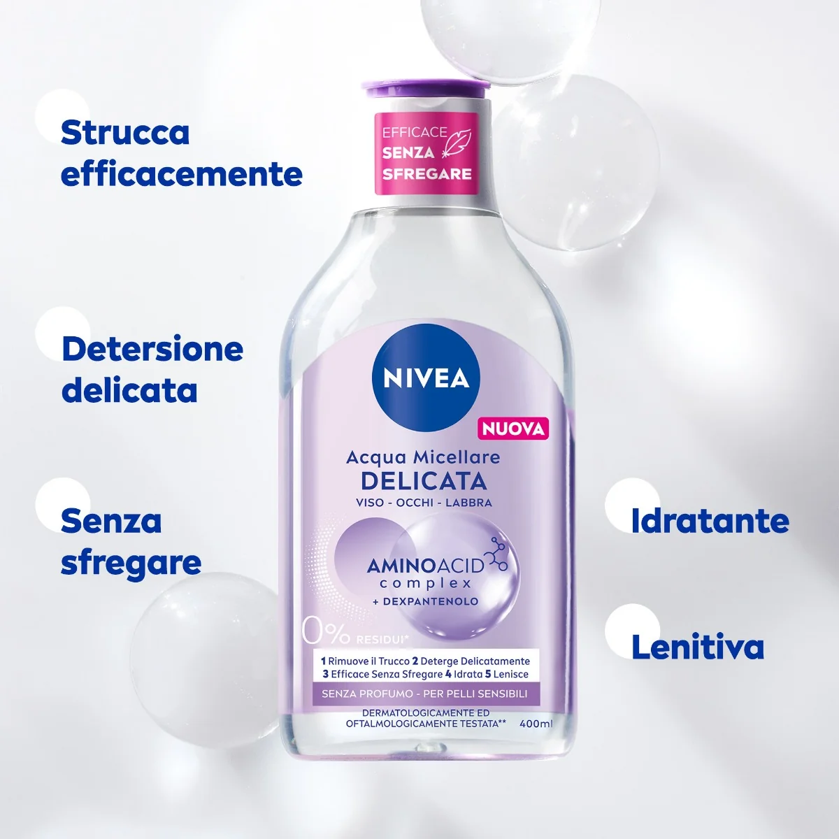 Nivea MicellAIR Acqua Micellare Detergente ed Idratante