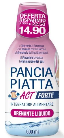 PANCIA PIATTA ACT FORTE INTEGRATORE 500 ML