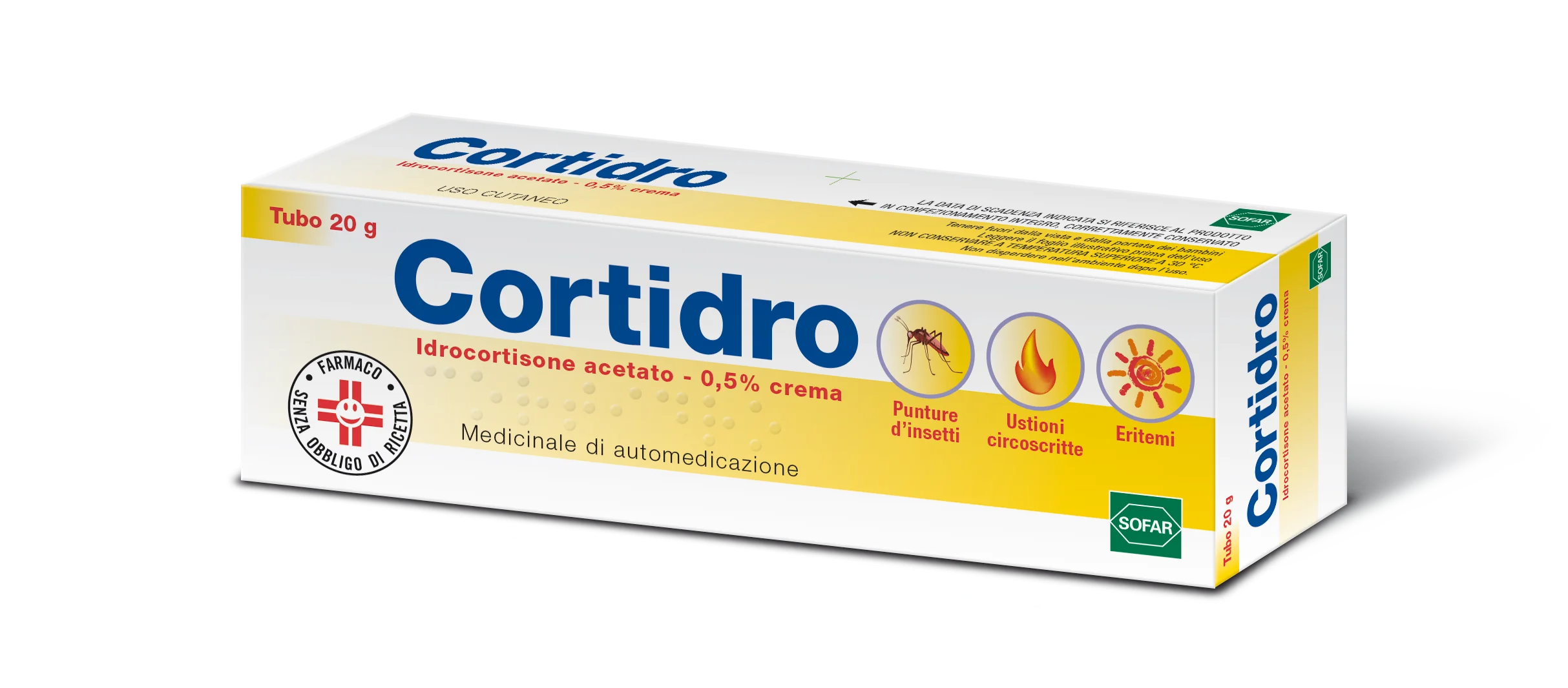 CORTIDRO 0,5% CREMA IDROCORTISONE ACETATO 20 G