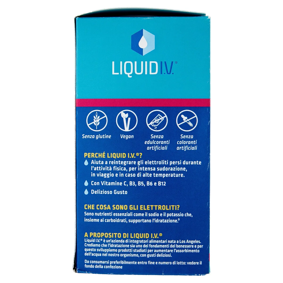 Liquid I.V. Hydration Multiplier Frutto Della Passione 10 Stick Senza Glutine