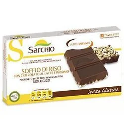 SARCHIO SOFFIO RISO SNACK CON CIOCCOLATO AL LATTE FINISSIMO SENZA GLUTINE 75 G