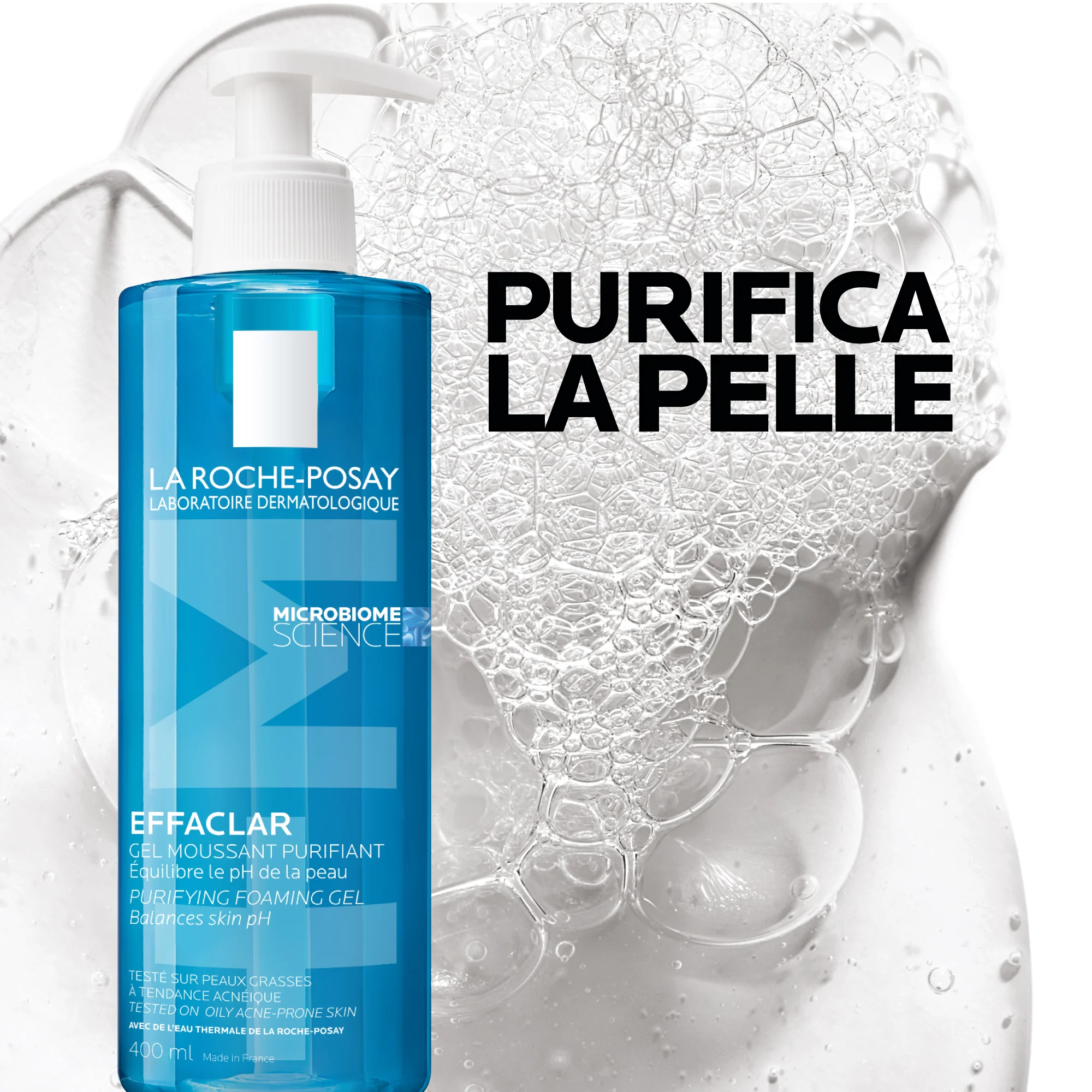 La Roche Posay Effaclar Gel Mousse 400 ml Detergente Purificante