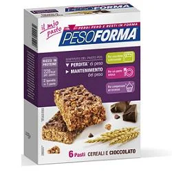 PESOFORMA PASTO SOSTITUTIVO BARRETTE AI CEREALI E CIOCCOLATO 12 PEZZI