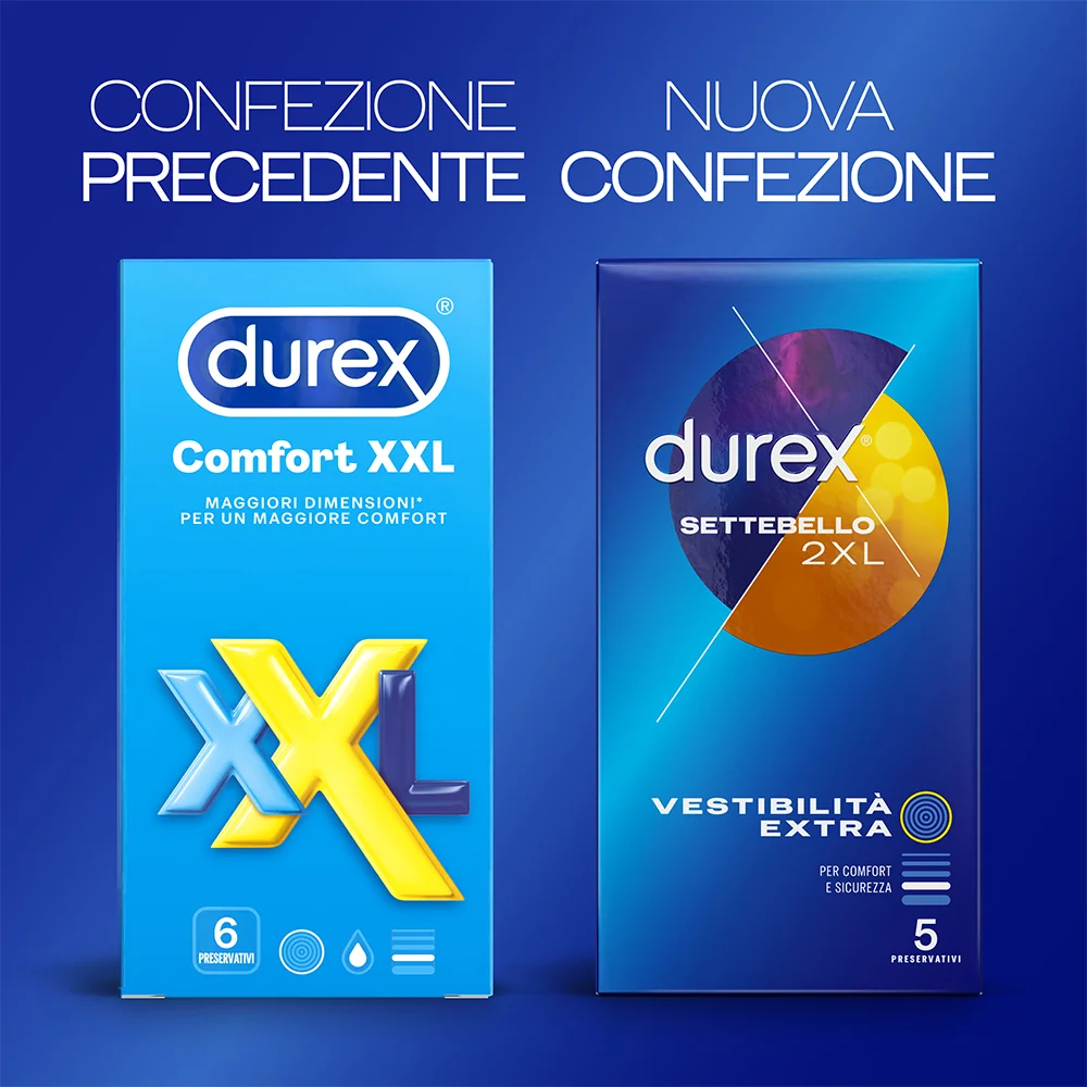 Durex Comfort Xxl 6 Pezzi Vestibilità Classica