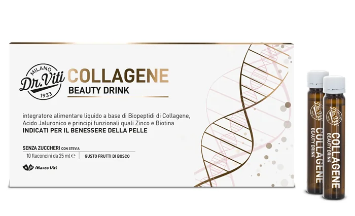 NATURVITI COLLAGENE INTEGRATORE PER LA PELLE ANTIAGE 10 FLACONCINI