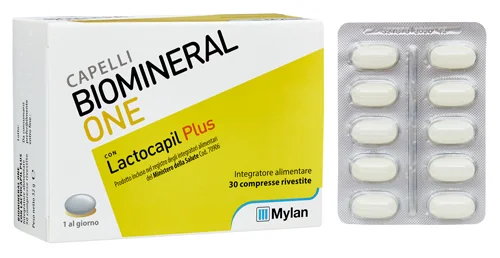 BIOMINERAL ONE LACTOCAPIL PLUS INTEGRATORE ANTICADUTA CAPELLI 30 COMPRESSE