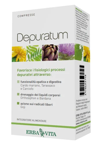 ERBA VITA DEPURATUM INTEGRATORE DETOSSIFICANTE 30 COMPRESSE