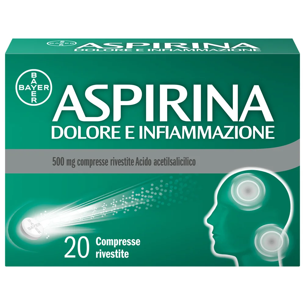 ASPIRINA DOLORE E INFIAMMAZIONE 20 COMPRESSE