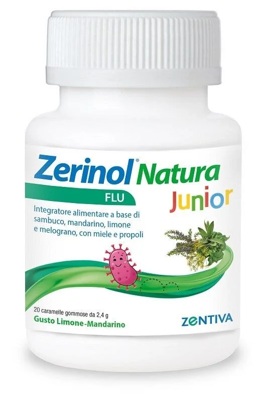 ZERINOL NATURA FLU JUNIOR 20 CARAMELLE GOMMOSE