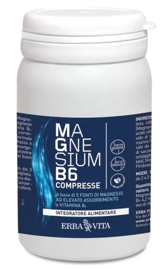 ERBA VITA MAGNESIUM B6 INTEGRATORE MAGNESIO E VITAMINA B 60 CAPSULE