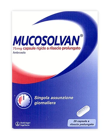 MUCOSOLVAN 75 MG AMBROXOLO 20 CAPSULE RIGIDE A RILASCIO PROLUNGATO