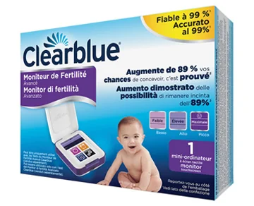 MONITOR DI FERTILITÀ  CLEARBLUE AVANZATO AUMENTA LE TUE PROBABILITÀ  DI RIMANERE INCINTA 1 MONITOR