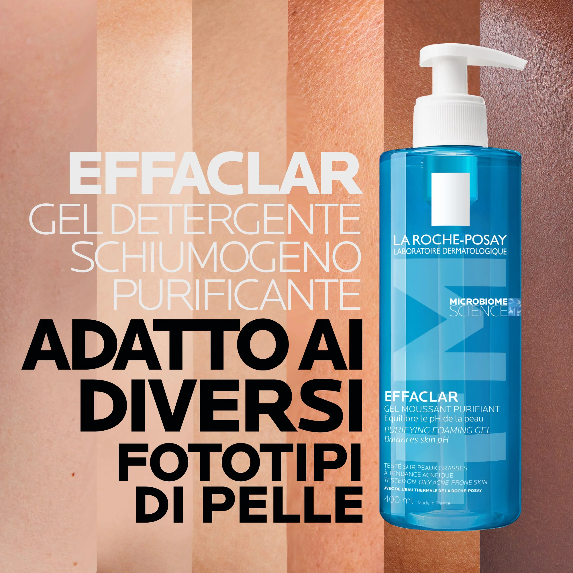 La Roche Posay Effaclar Gel Mousse 400 ml Detergente Purificante