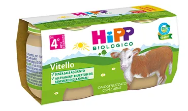 HIPP BIOLOGICO OMOGENEIZZATO VITELLO 2X80 G