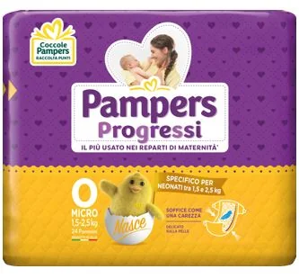 PAMPERS PROGRESSI MICRO 24 PEZZI