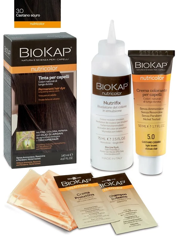 BIOKAP NUTRICOLOR TINTA PER CAPELLI 3 CASTANO SCURO