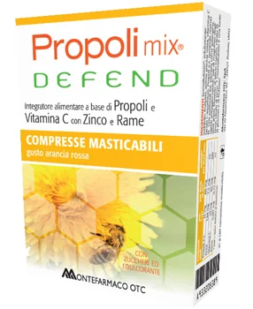 PROPOLI MIX DEFEND INTEGRATORE SISTEMA IMMUNITARIO 30 COMPRESSE MASTICABILI